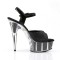 Delight-609-5G - Black Glitter/Black Glitter