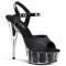 Delight-609-5G - Black Glitter/Black Glitter