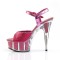 Delight-609-5G - Hot Pink Glitter/Hot Pink Glitter