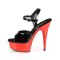 Delight-609 - Black Pat Red Chrome  