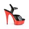 Delight-609 - Black Pat Red Chrome  
