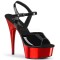 Delight-609 - Black Pat Red Chrome  