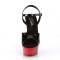 Delight-609BR - Black Pat Red  