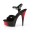 Delight-609BR - Black Pat Red  