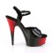 Delight-609BR - Black Pat Red  