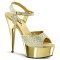 Delight-609G - Gold Multi Glitter/Gold Chrome