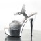 Delight-609G - Silver Multi Glitter/Silver Chrome