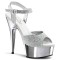 Delight-609G - Silver Multi Glitter/Silver Chrome