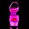 Delight-609Uvg - Neon Hot Pink Glitter/Hot Pink