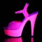 Delight-609Uvg - Neon Hot Pink Glitter/Hot Pink