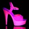 Delight-609Uvg - Neon Hot Pink Glitter/Hot Pink