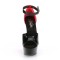 Delight-617 - Black Red Patent