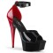 Delight-617 - Black Red Patent