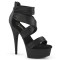Delight-620 - Black Faux Le Fabric Matte