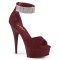Delight-625 - Burgundy Faux Suede Matte