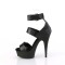 Delight-629 - Black Faux Leather Matte