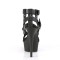 Delight-637 - Black Faux Leather Matte  