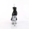 Delight-641 - Black Shimmery Fabric Clear