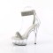 Delight-641 - Silver Shimmery Fabric Clear