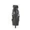 Delight-651 - Black Faux Leather Matte  