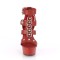Delight-658 - Red Faux Leather Matte  