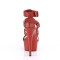 Delight-658 - Red Faux Leather Matte  