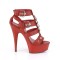 Delight-658 - Red Faux Leather Matte  