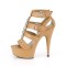 Delight-658 - Taupe Faux Leather Matte  