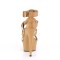 Delight-658 - Taupe Faux Leather Matte  