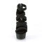Delight-659 - Black Faux Leather Matte  