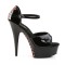 Delight-660Fh - Black Patent/Black (Red Lace)