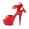 Delight-668 - Red Satin/Red