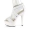 Delight-669 - White Faux Leather  