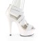 Delight-669 - White Faux Leather  