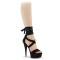 Delight-671 - Black Faux Suede Matte  