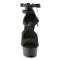 Delight-678Lc - Black Satin-Lace/Black Matte