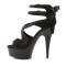 Delight-678Lc - Black Satin-Lace/Black Matte