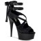 Delight-678Lc - Black Satin-Lace/Black Matte