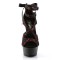 Delight-678Lc - Red Satin-Lace/Black Matte
