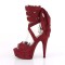 Delight-679 - Burgundy Faux Suede Matte  