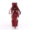 Delight-679 - Burgundy Faux Suede Matte  