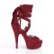 Delight-679 - Burgundy Faux Suede Matte  