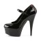 Delight-687Fh - Black-Red Patent/Black