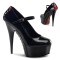 Delight-687Fh - Black-Red Patent/Black