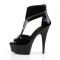 DELIGHT-690 - Black Patent Nubuck Black
