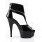 DELIGHT-690 - Black Patent Nubuck Black