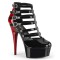 Delight-695 - Black Red Pat  