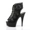 Delight-696Lc - Black Mesh-Lace/Black
