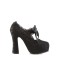 Demon-11 - Black Satin-Black Lace