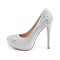 Fabulicious DESTINY-06R - Silver Glitter Mesh Fabric